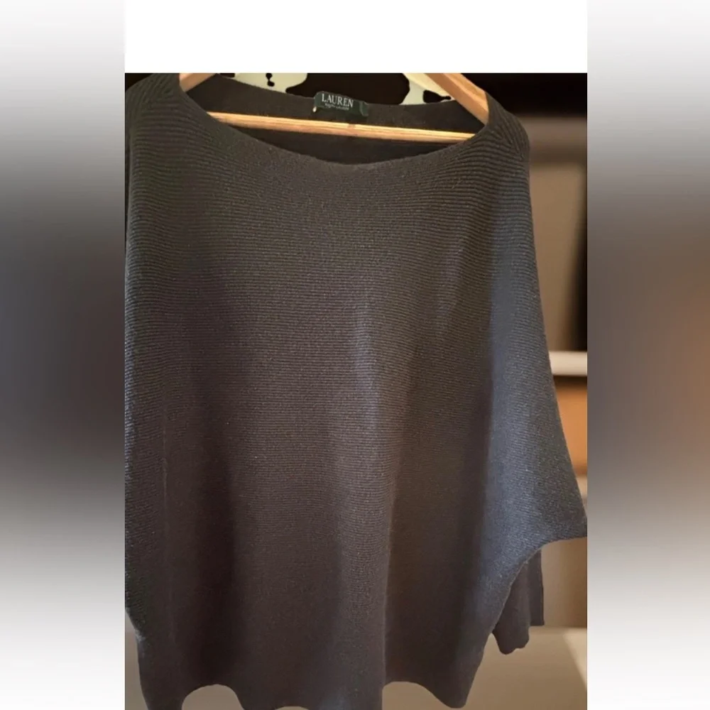 Ralph Lauren Women’s Cotton Blend Charcoal Grey Sweater Tunic size 3X - Picture 1 of 11